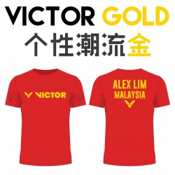 Victor shirt - Victor Gold, Red (custom print)