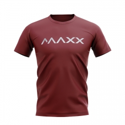 MAXX Shirt New Plain Tee MX-NV08 Wine Red