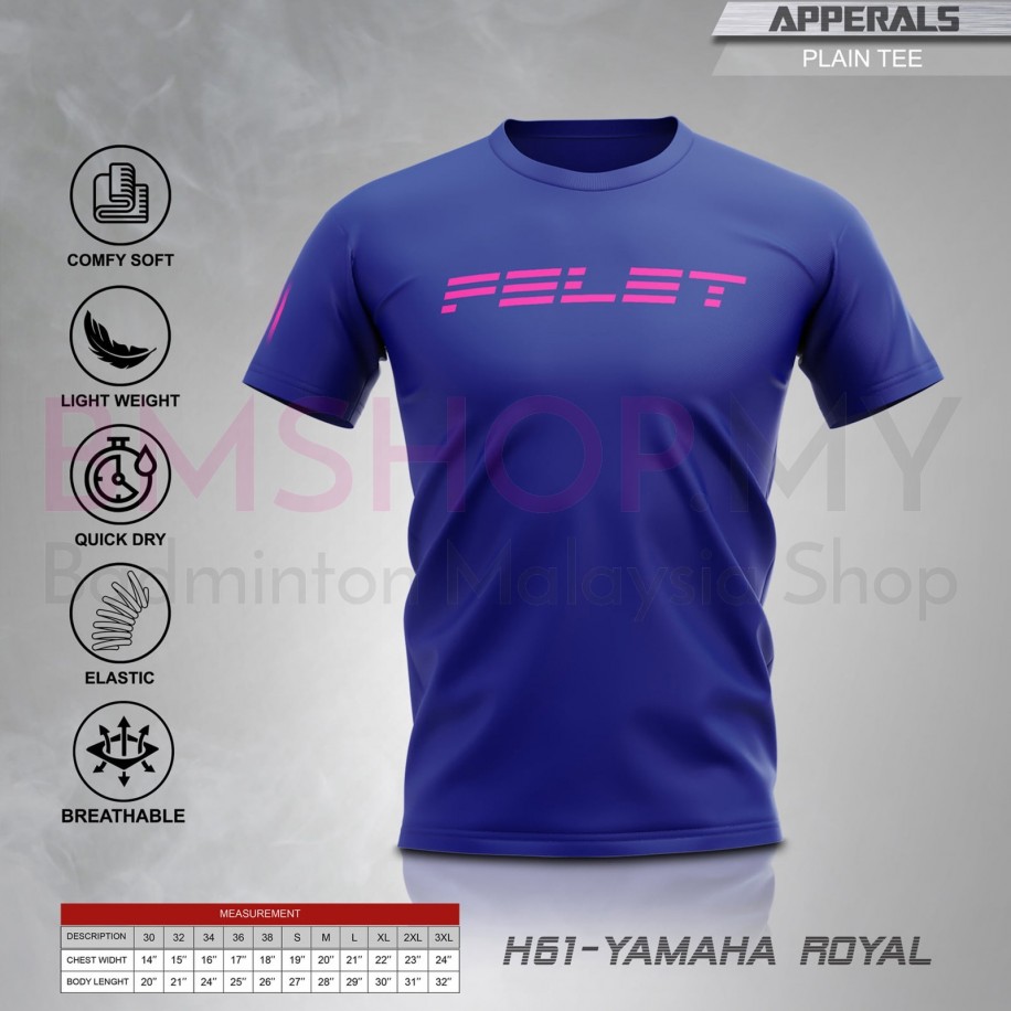 Felet Shirt H-61 Yamaha Royal Blue