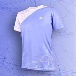 MAXX Shirt Fashion Tee MXFT065 Light Blue/White