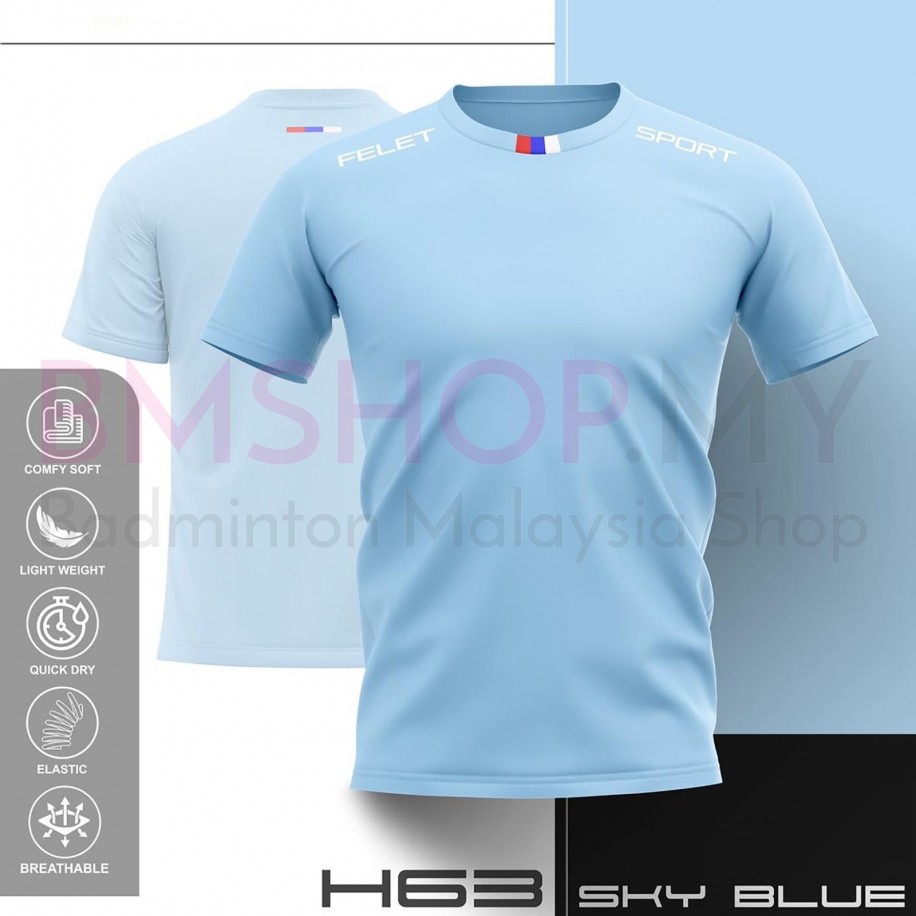 Felet Shirt H63 Light Blue - BMSHOP.MY