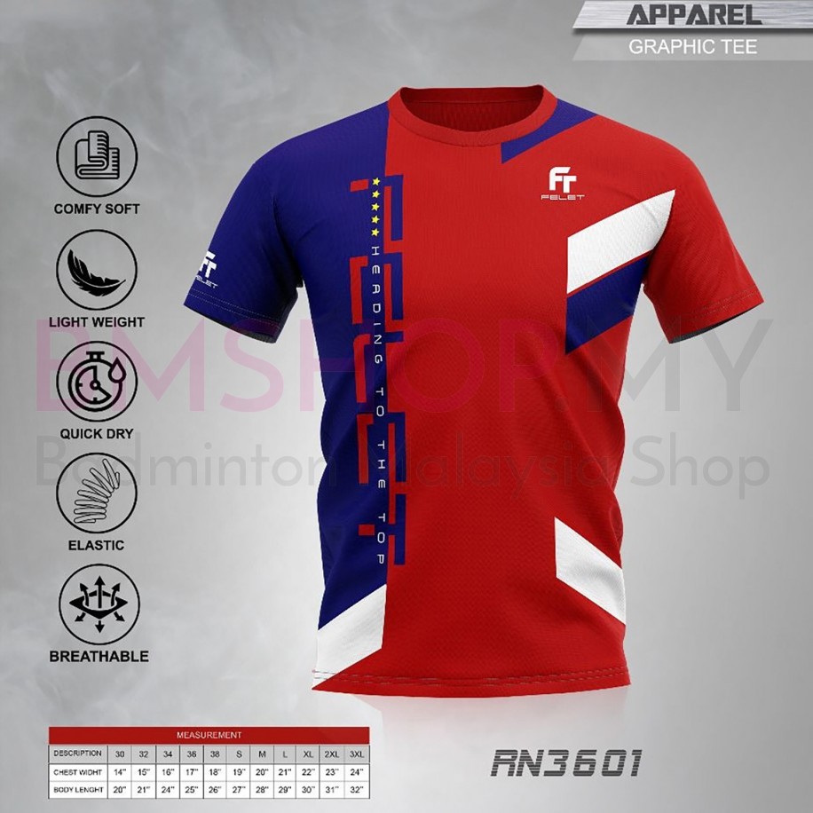 Felet Shirt RN3601 Red/Blue