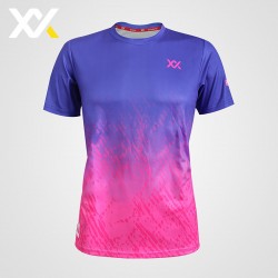 MAXX Shirt Fashion Tee MXFT071 Pink/Blue