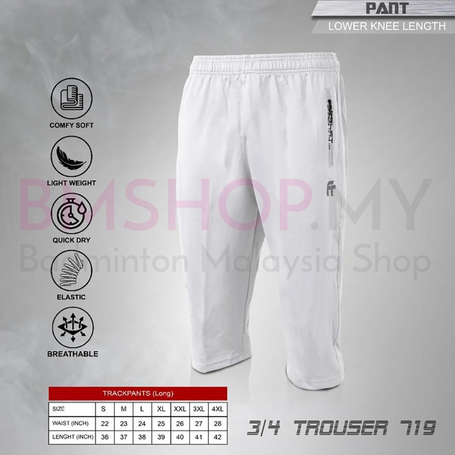 Felet Pant Trouser 719 (3/4 pant) White