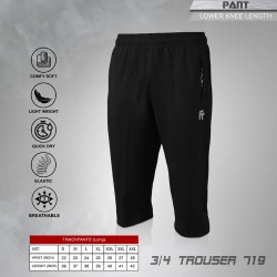 Felet Pant Trouser 719 (3/4 pant) Black