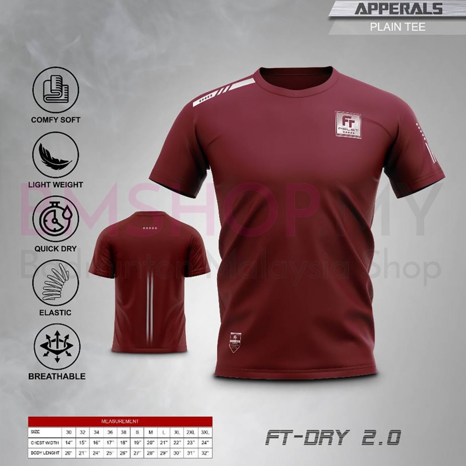 Felet Shirt FT-Dry 2.0 Maroon