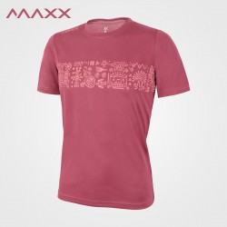 MAXX Shirt Graphic Tee MXGT072 Brick Red