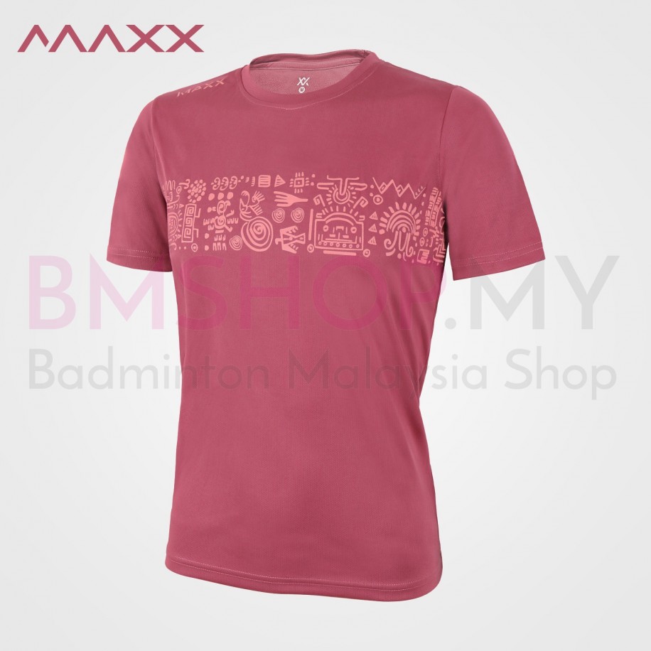 MAXX Shirt Graphic Tee MXGT072 Brick Red