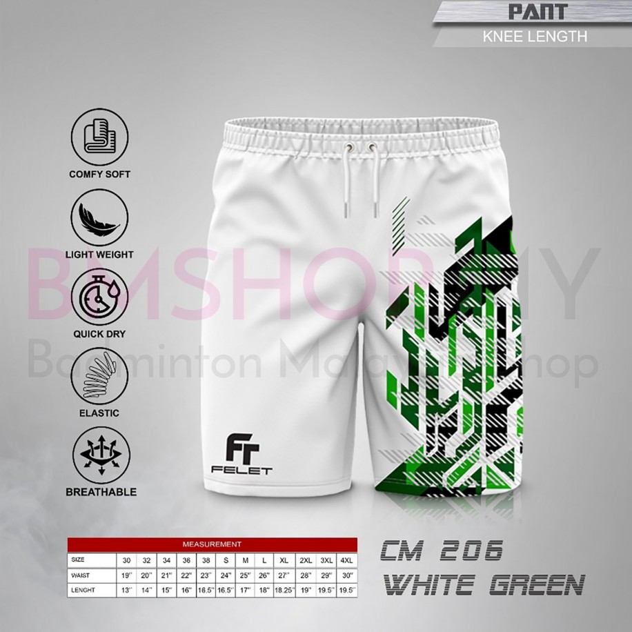 Felet Pant CM206 White Green