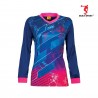 ARORA MULTISPORT Quick Dry Ladies Longsleeve SLL 02 Navy Magenta