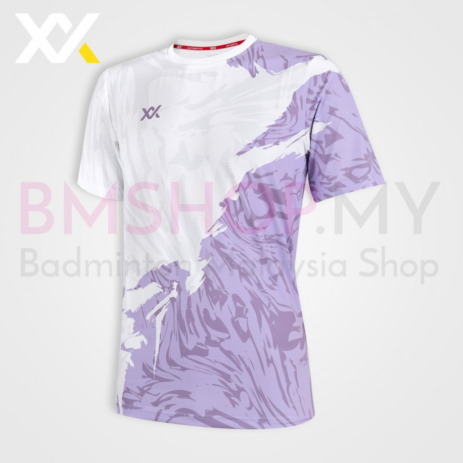 MAXX Shirt Fashion Tee MXFT102 White Purple
