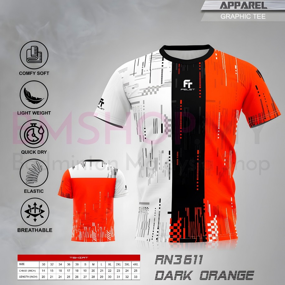 Felet Shirt RN3611 Dark Orange