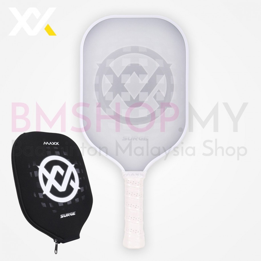 Maxx Pickleball Paddle - Surge (1 Paddle + 1 Cover) Grey Color