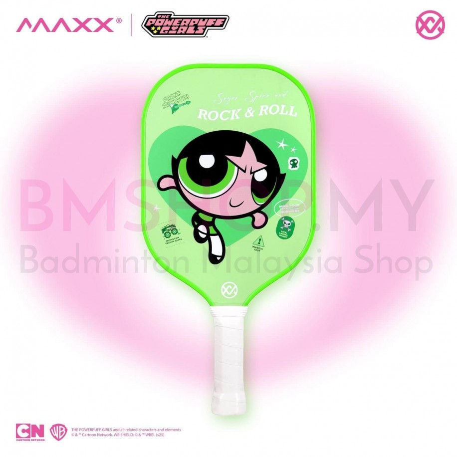 MAXX Pickleball Paddle - The Powerpuff Girls - (Carbon Fiber & Pp Honeycomb) Pink Color