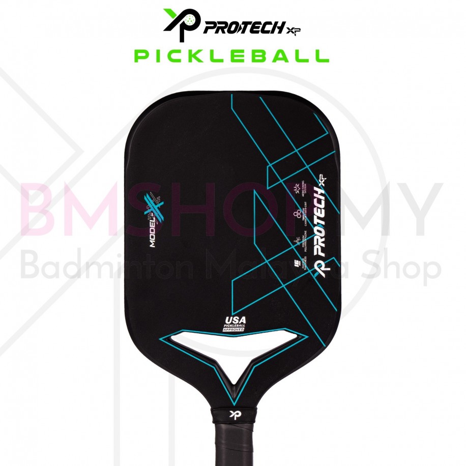 Protech Model X - Pro Series Pickleball Paddles with USA Pickleball Approved- Black Blue Color