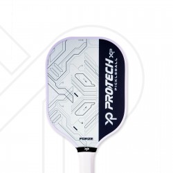 Protech Forze Pickleball Paddle - Intermediate Level White Dark Blue Color