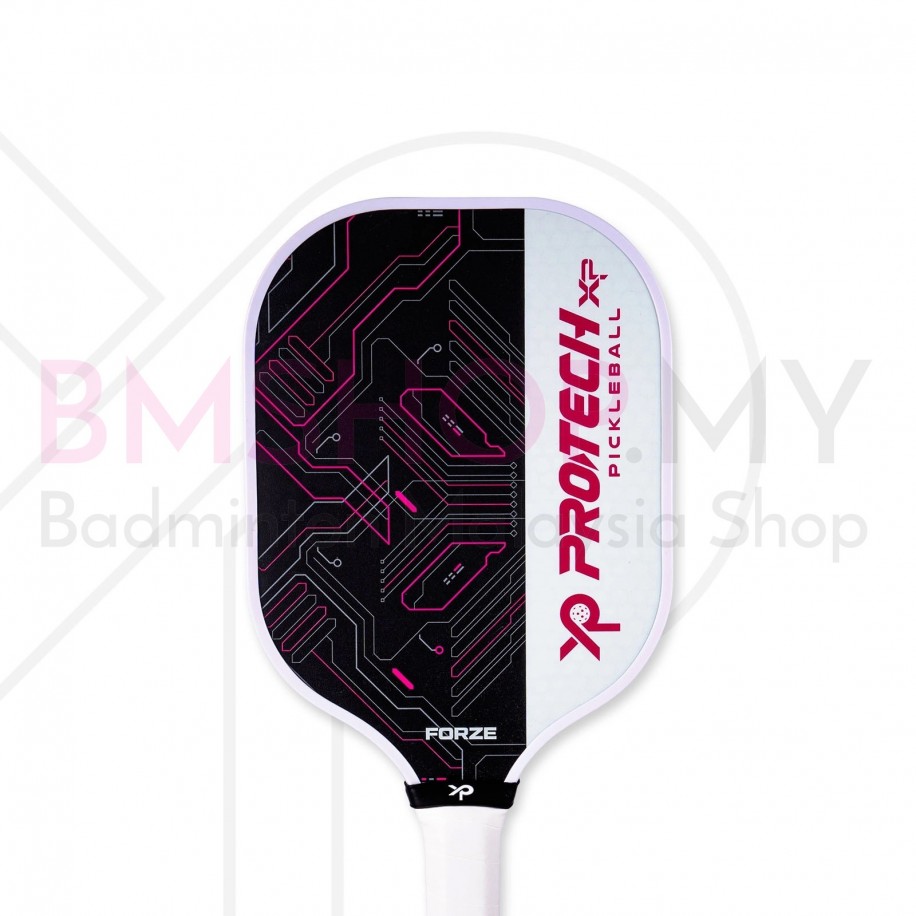 Protech Forze Pickleball Paddle - Intermediate Level Black Pink Color