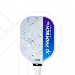 Protech Forze Pickleball Paddle - Intermediate Level White Blue Color