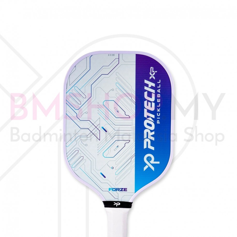 Protech Forze Pickleball Paddle - Intermediate Level White Blue Color