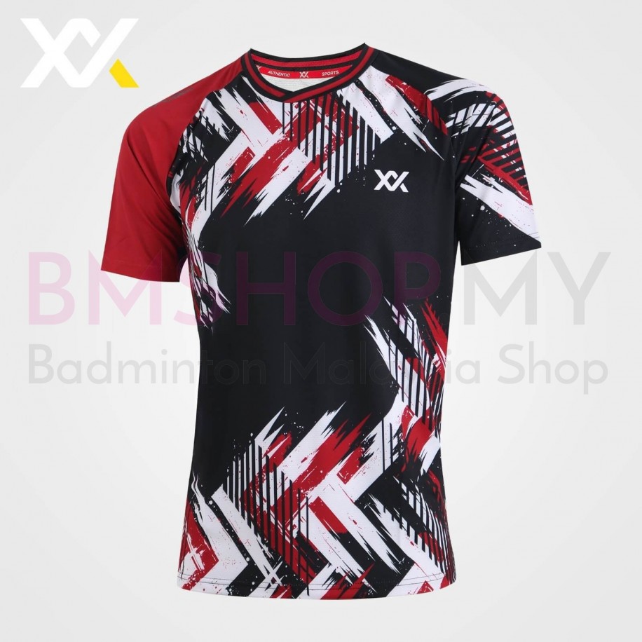 MAXX Shirt Tournament Tee MXSET051T BLACK/RED
