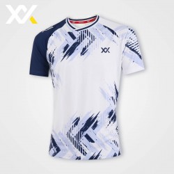 MAXX Shirt Tournament Tee MXSET051T WHITE/BLUE