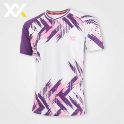 MAXX Shirt Tournament Tee MXSET051T WHITE/PURPLE
