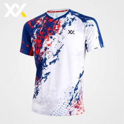 MAXX Shirt Tournament Tee MXSET052T (WHITE/BLUE)