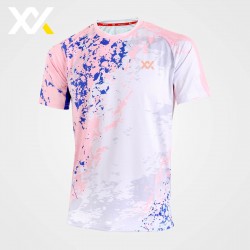 MAXX Shirt Tournament Tee MXSET052T (WHITE/PINK)