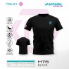 FELET Shirt Round Neck H76 Reflective Logo (Black Color)