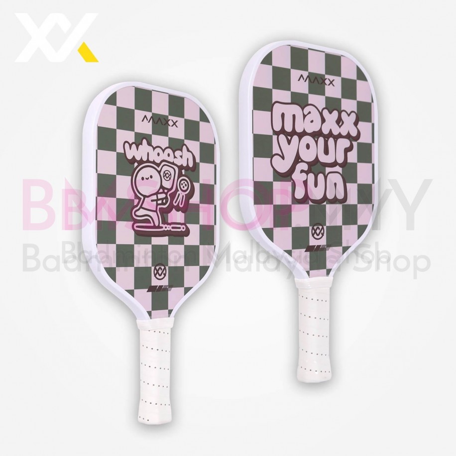MAXX Pickleball Paddle Whoosh - Pink Green Color