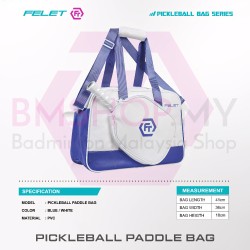 FELET Pickleball Paddle Bag (Purple/White)