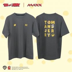 MAXX Shirt Tom & Jerry OVERSIZE Fashion Tee MLOV05 - Dark Grey