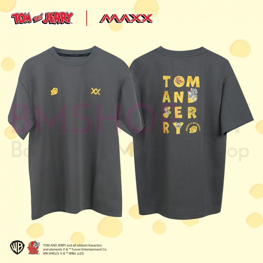 MAXX Shirt Tom & Jerry OVERSIZE Fashion Tee MLOV05 - Dark Grey