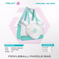 FELET Pickleball Paddle Bag (Tiffany/White)