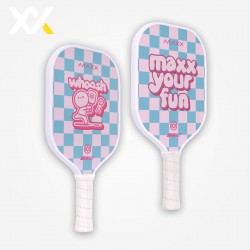 MAXX Pickleball Paddle Whoosh - Pink Light Blue Color