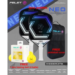 FELET Pickleball Paddle Neo - Moderate Series (12mm) - Black Blue