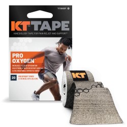 KT Tape - Pro Oxygen - 20 Strip 10" Precut Titanium
