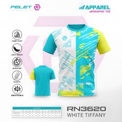 FELET Shirt RN3620 - Dry Fit Sportwear T-Shirt (WhiteTiffany)