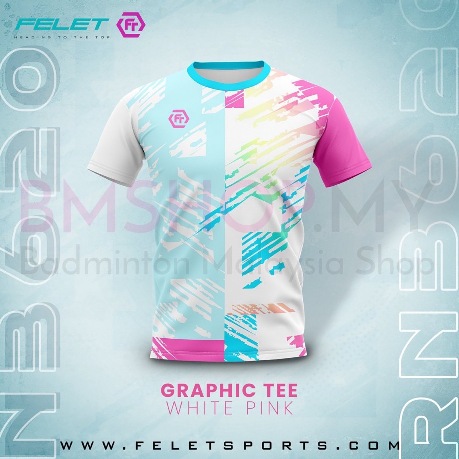 FELET Shirt RN3620 - Jersey (White Pink)