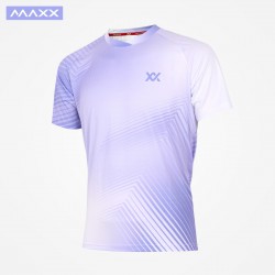 MAXX Shirt Fashion Tee MXFT118 Purple White