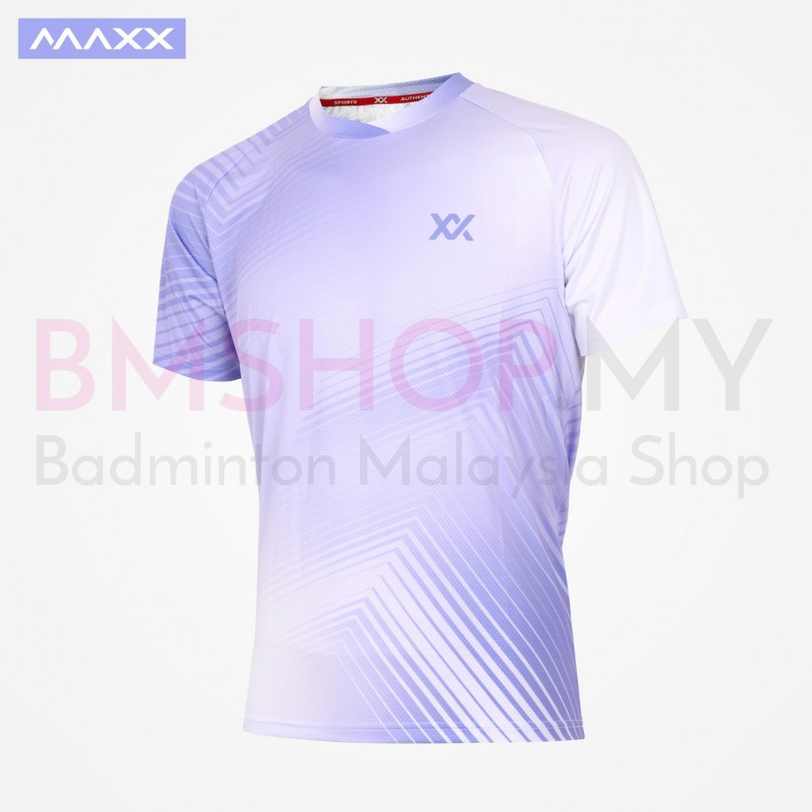 MAXX Shirt Fashion Tee MXFT118 Purple White