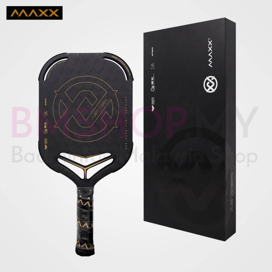 MAXX Pickleball Paddle Aether - Black Gold Color