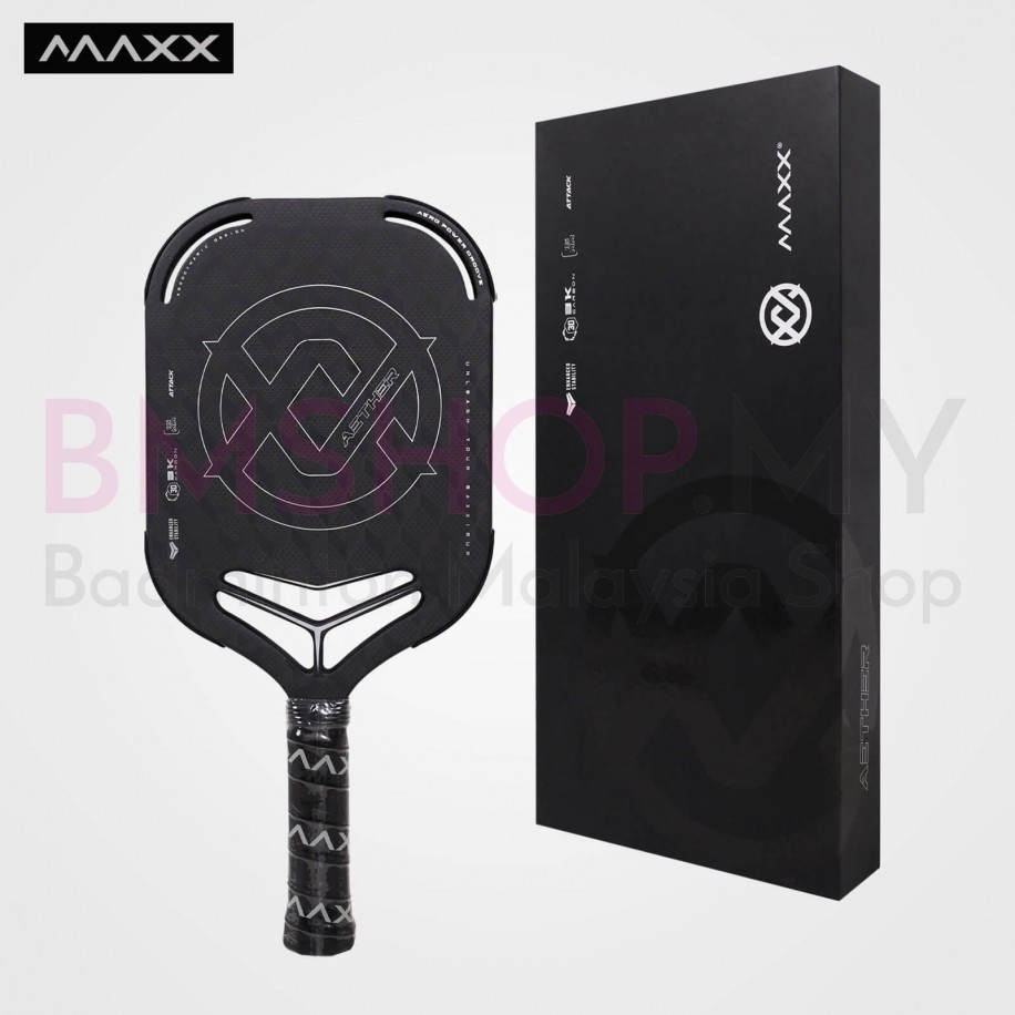 MAXX Pickleball Paddle Aether - Black Silver Color