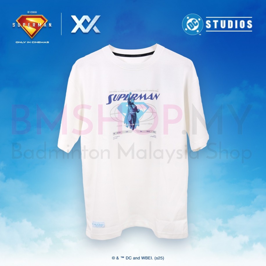 MAXX Shirt Superman OVERSIZE Fashion Tee MLOV06 - White