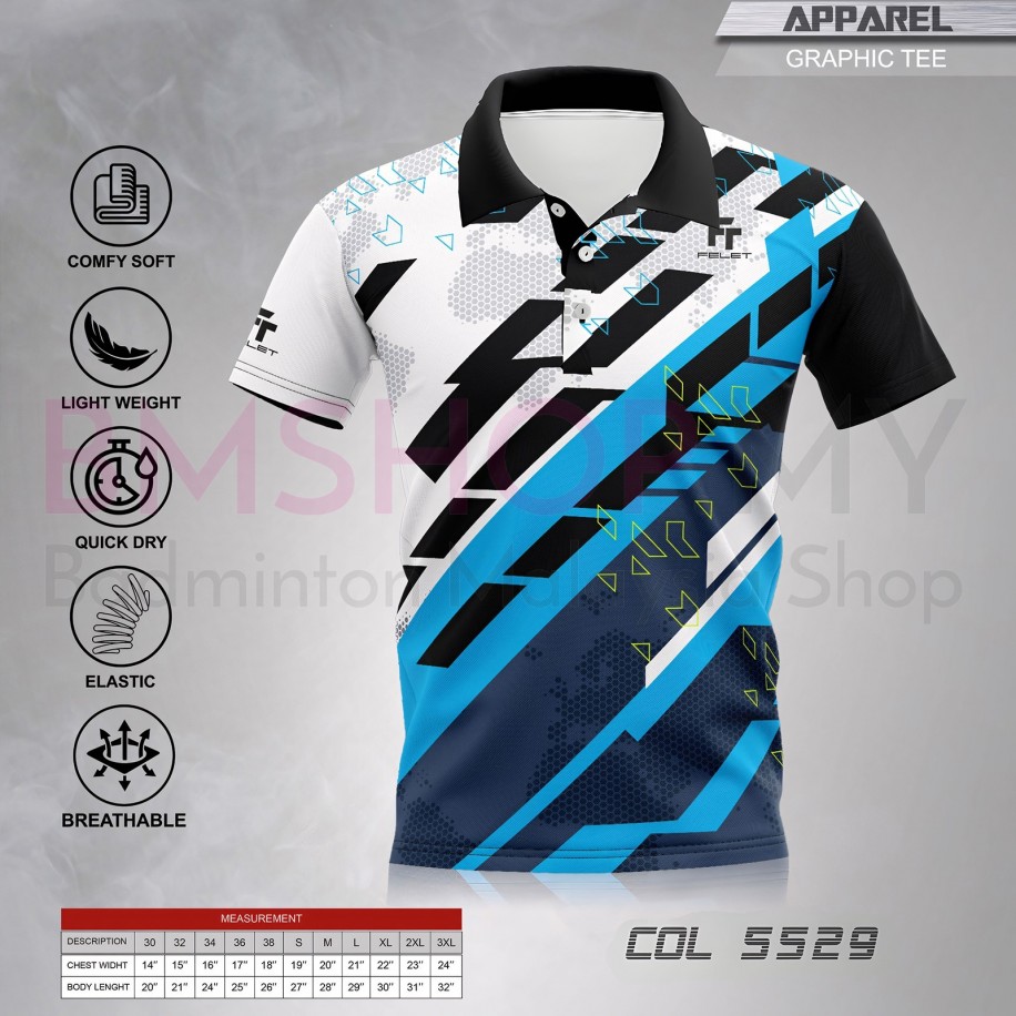 Felet Shirt Collar COL5529 - Blue