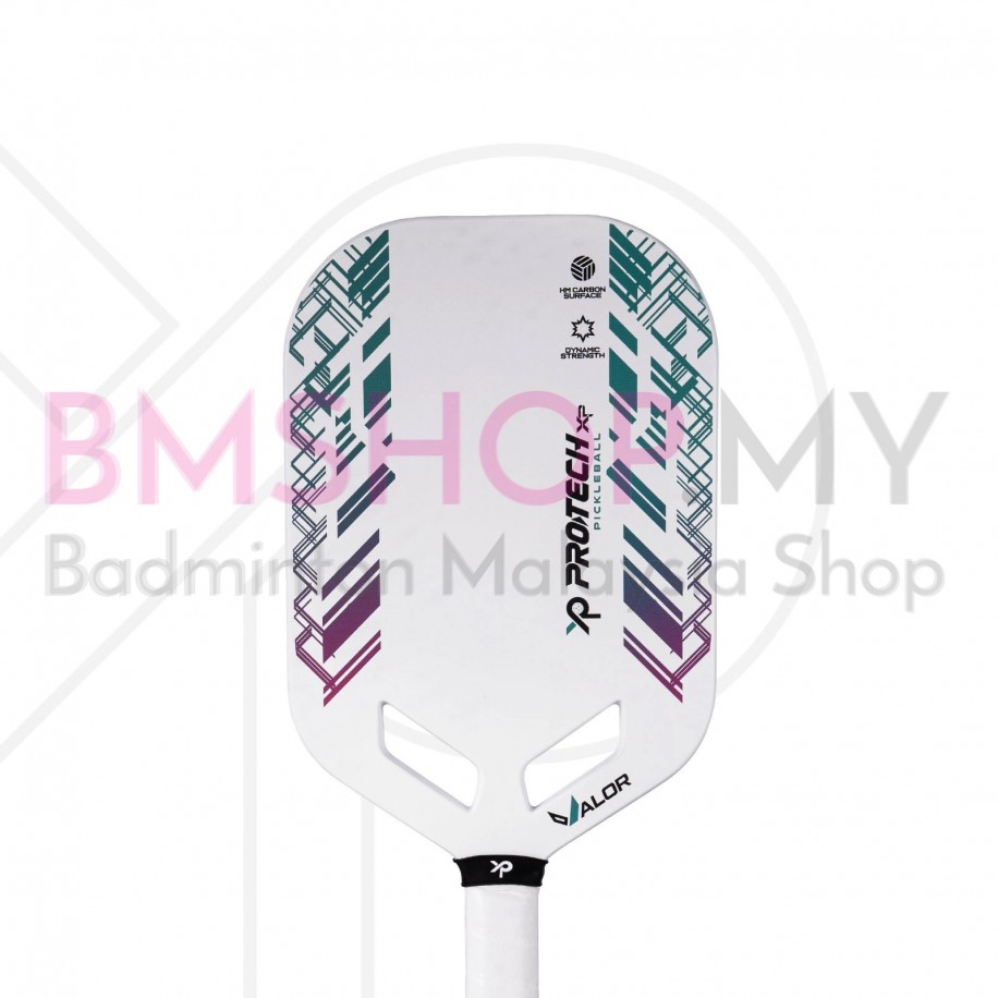 PROTECH Valor Pickleball Paddle (Advanced Level) White Green