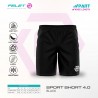 FELET Pant Sport Short 4.0 Badminton Pant Black