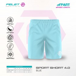 FELET Pant Sport Short 4.0 Badminton Pant Black