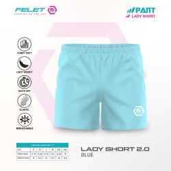 FELET Pant Lady Short 2.0 Badminton Pant Black