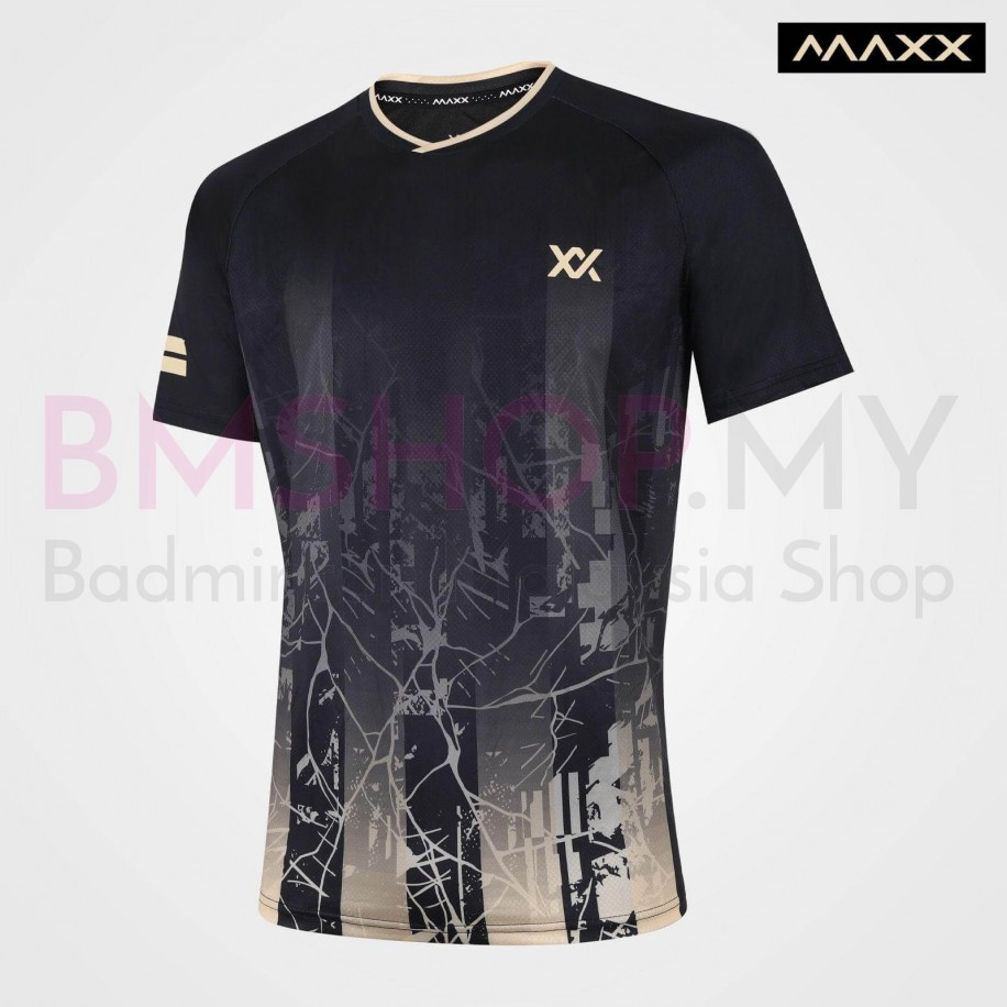 MAXX Shirt Tournament Tee MXPRO-005 Black Beige